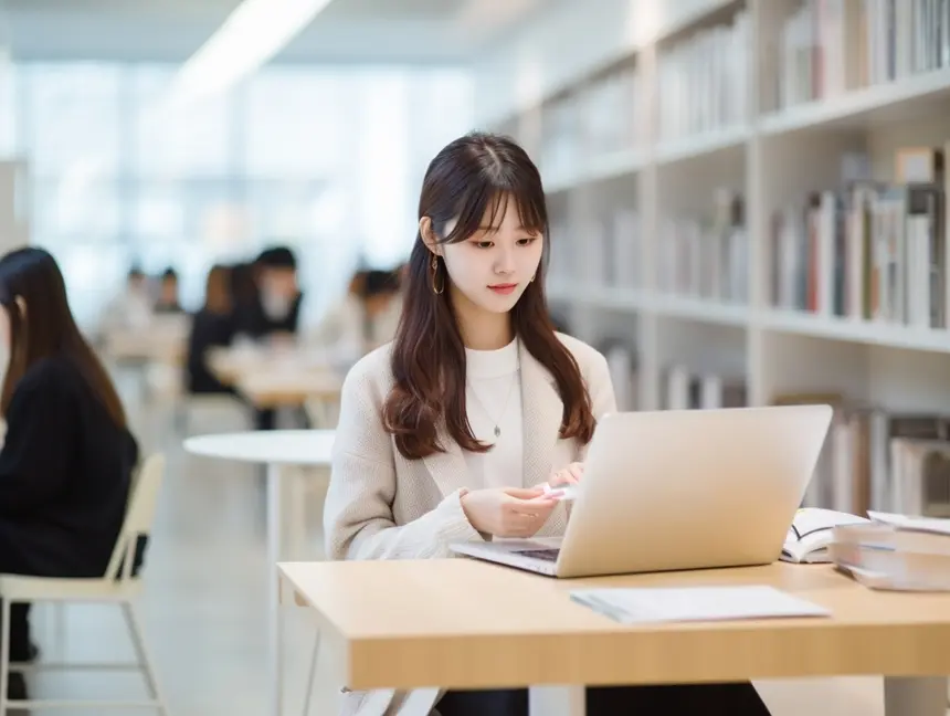 女性・パソコン・学習